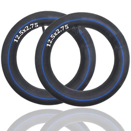 (2-Pack) 12.5-2.75 Inner Tube Replacement for Razor Dirt Rocket MX350 MX400, X-Treme X-560, eZip E-500 E-750 E-900 E-1000 Heavy Duty Replacement Electric Scooter Tire Tubes Straight Valve