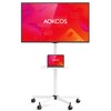 AOKCOS Rolling TV Stand - Mobile TV Stand on Wheels