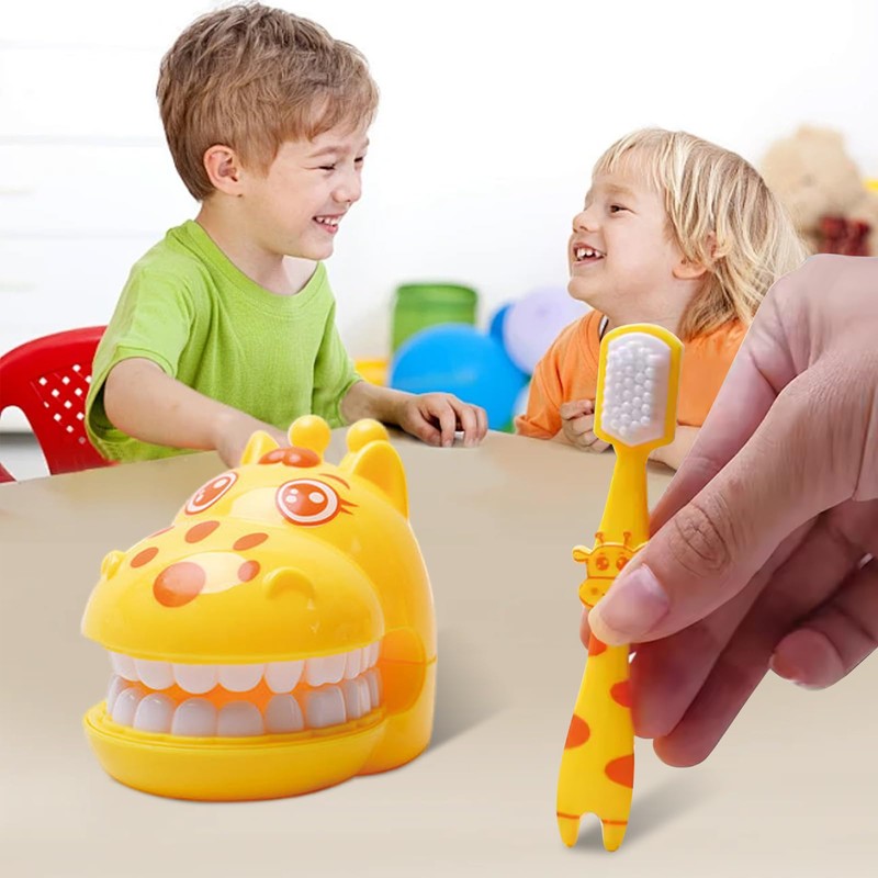 Ceonam Cartoon Giraffe Early Education Dental Toy Set - Cute