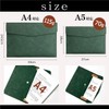 KASSAI PU Leather Document Case Large Capacity Magnetic Closure Inspected