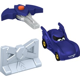 Fisher-Price DC Batwheels 1:55 Scale Toy Car Bam The Batmobile Launching Vehicle with Crash Accessory for Ages 3+ Years