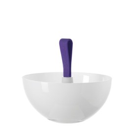 Leonardo 037604 Nico Opal Glass Snack Bowl 9" White/Violet