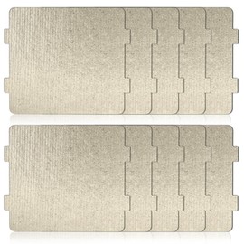 10 Pcs Microwave Oven Parts, Universal Mica Sheet, Waveguide Cover Mica Slice, Repairing Part for Kitchen Restaurant (11.8 cm x 10 cm)