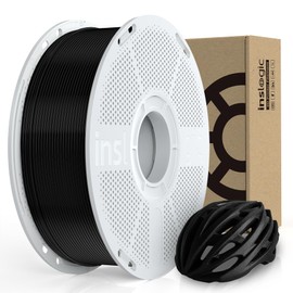 Inslogic ASA Filament 1.75mm, UV & Weather Resistant 3D Printer Filament, High-Strength & Heat-Resistant, Smooth Printing with Low Warping, Ideal for Outdoor Use, 1kg (2.2lbs) Spool, Black