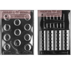 Break apart bar Peanut butter cup Chocolate Candy Mold With © Molding Instruction