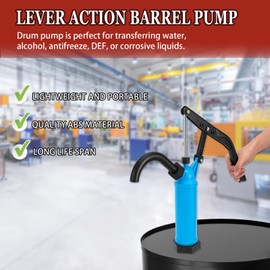 GDDGHS 55 Gallon Drum Pump, Lever Action Barrel Pump Fits 5-55 Gallon Drums, Water Drum Pumps