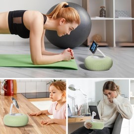 SupeDesk SupeDesk Magnetic Phone Pillow Stand, Adjustable Phone Holder for Bed,Lap,Desk, Cozy Pillow Holder with Bowl and Suction Cup, Compatible with 3.5-7" iPhone,E-Reader, Kindle, Green