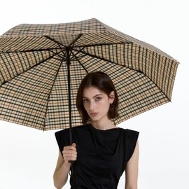 Daks (신세계강남점)DBUM4E831W2 DAKS우양산 베이지 체크 3단 (양산 겸용) (DBS Gangnam) DBUM4E831W2 DAKS Beige Check 3-Fold Umbrella (Also for Use as a Sunshade)