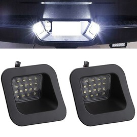 NFSpeeding License Plate Lights Fits for 2003-2018 RAM 1500 2500 3500 Pickup, Set of 2 Truck Number Lamps Assembly Led Tag Light Kit, 6000K White