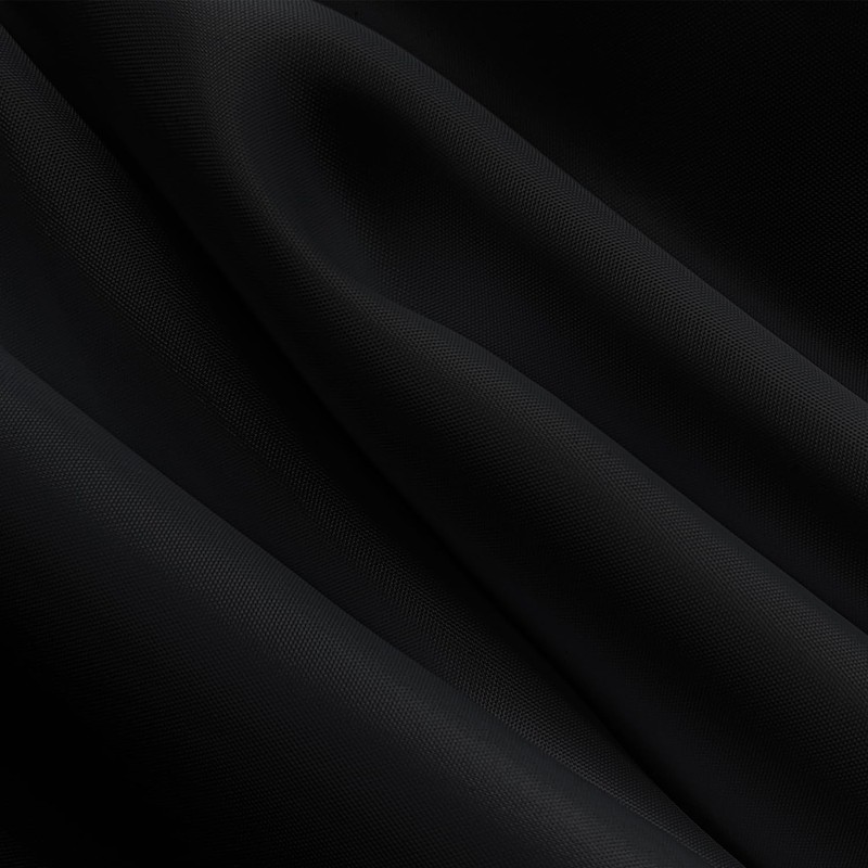 Curoayood no Hook Black Shower Curtain for Bathroom,Machine Washable Light