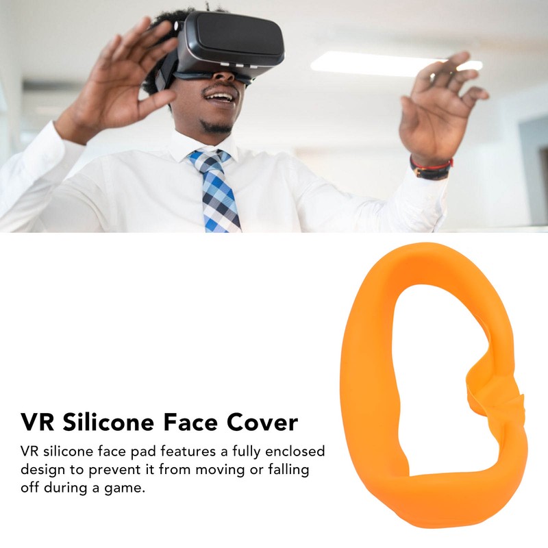 VR Silicone Face Cover Waterproof Washable Soft VR Face Pad