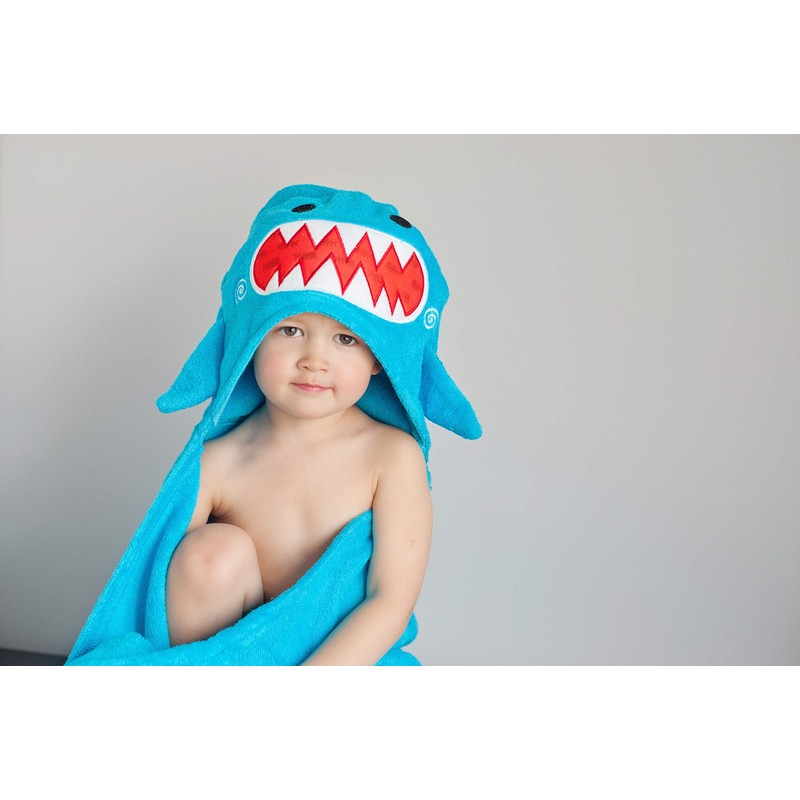 Zoocchini - Toddler Towel - Sherman the Shark