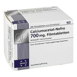 Calcium Acetate Nefro 700 mg Film-Coated Tablets Pack of 200