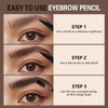 Microblading Eyebrow Pen, Dual-Ended Brow Pencil with 2-Fork-Tip and Precise