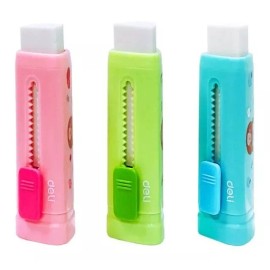 Jungoo Kit 3 Pz Gomas En Barra Retractil De Colores Mixtos Kawaii