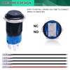 Twidec/16MM Raised Speaker Horn Momentary Push Button Switch 5/8" Mounting