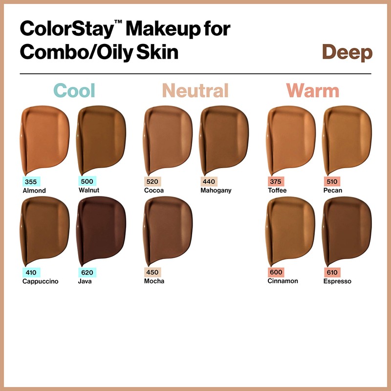 Revlon Colorstay Liquid Foundation Makeup for Combination Skin/Oily Skin SPF