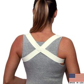 Posture Corrector Brace/Wear 15 Minutes A Day to Impove Posture Posturific Brace - Available in Colors and Sizes (Beige Large)