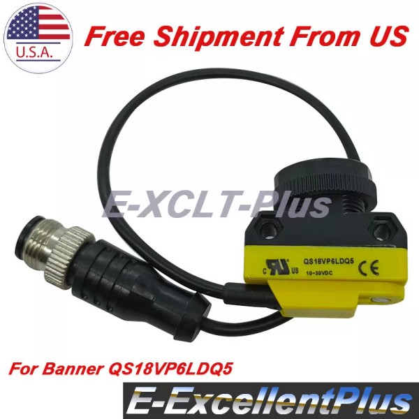 Unbranded New Miniature Diffuse-Mode Photoelectric Laser Sensor For Banner QS18VP6LDQ5