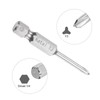 sourcing map Y3 Tri-Point Screwdriver Bit 1/4" Hex Shank 2"