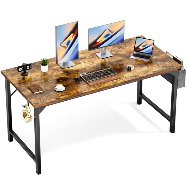 OLIXIS Computer Desk Home Office 55 Inch Writing Study Work