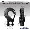 AUTMATCH Winch Hook 3/8" - Clevis Slip Hook with Safety