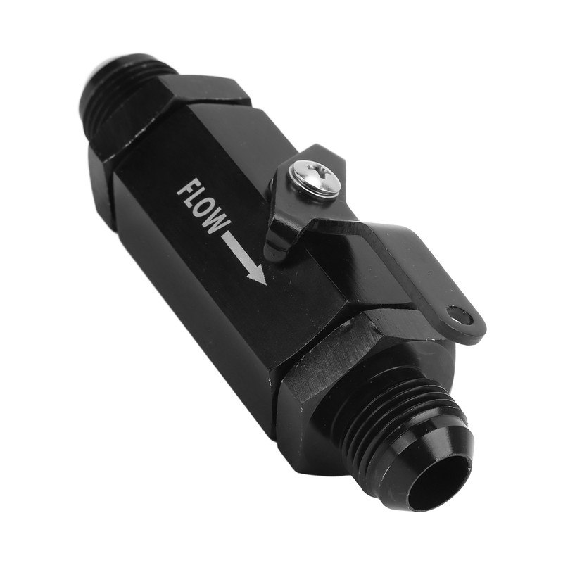 Fuel Shut Off Check Valve 6061 Aluminum Alloy Black Anodized