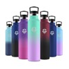 JAPORIA Borraccia Isolante 1L con Cannuccia, Bottiglia Acqua Acciaio Inox,