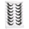 Poolunch False Eyelashes Cat Eye Lashes 8D Volume Wispy Natural