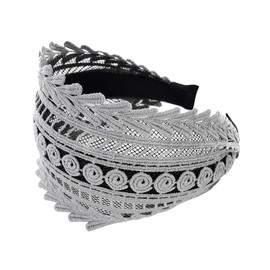 Axy HR15A Vintage Wide Hair Band Series 15A Wonderful Hair Band - grey