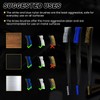 12 Pack Gun Cleaning Brushes with Brass, Bule and White