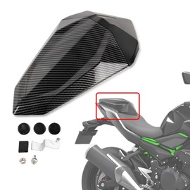 PSLER Motorcycle Rear Passenger Pillion Seat Cowl Fairing Cover Tail Cover for Z500/Z500 SE Ninja 500 2024-2025(Carbon)