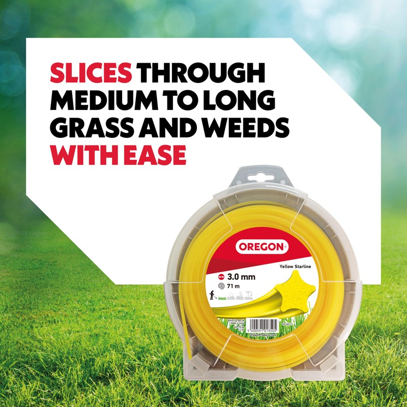 Oregon Yellow Star Strimmer Line for Brushcutters and Strimmers with