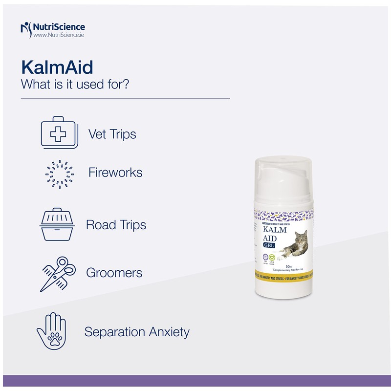 Swedencare UK KalmAid Cat Gel 50 ml for Cats Calming