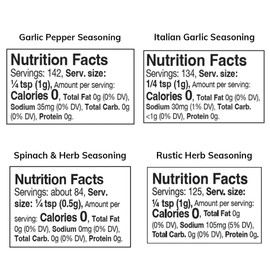 Tastefully Simple Super Seasoning Pack, Garlic Pepper, Onion Onion, Garlic, Spinach and Herb, Italian, Rustic Herb, Seasoned Salt, and More