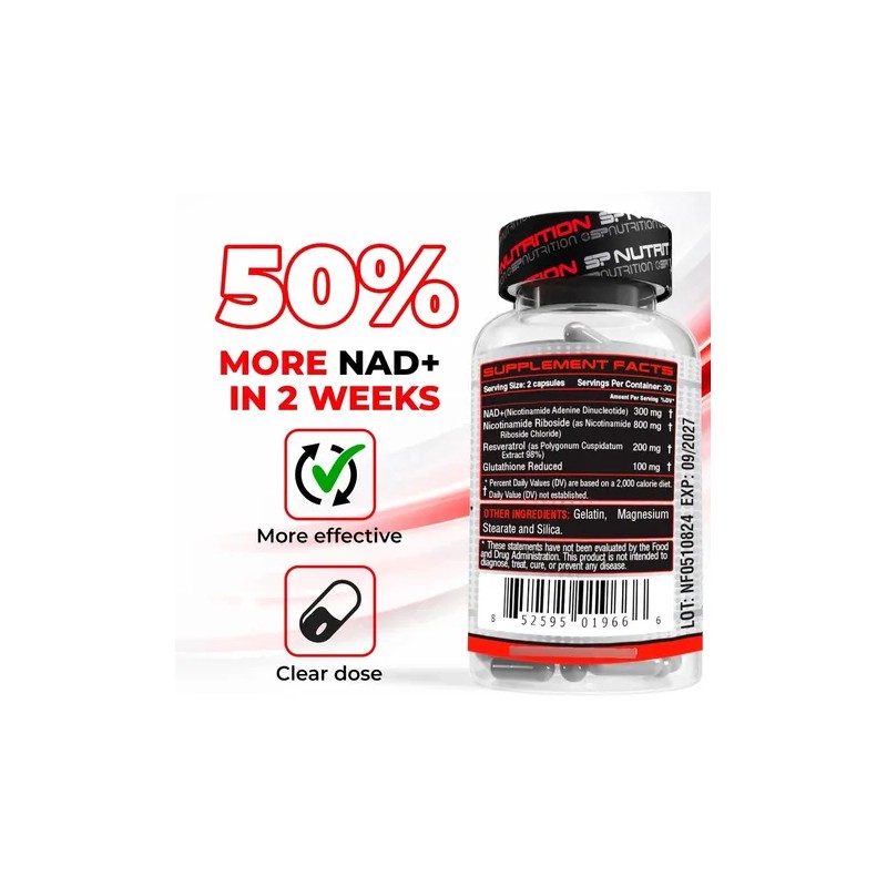 Nad+ Revive S Nutrition Cáps Nad+ 60 Unidades Adultos