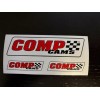 COMP CAMS Decal Sticker 3pc sheet Logo Racing NHRA NASCAR
