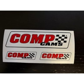 COMP CAMS Decal Sticker 3pc sheet Logo Racing NHRA NASCAR Race Camshaft