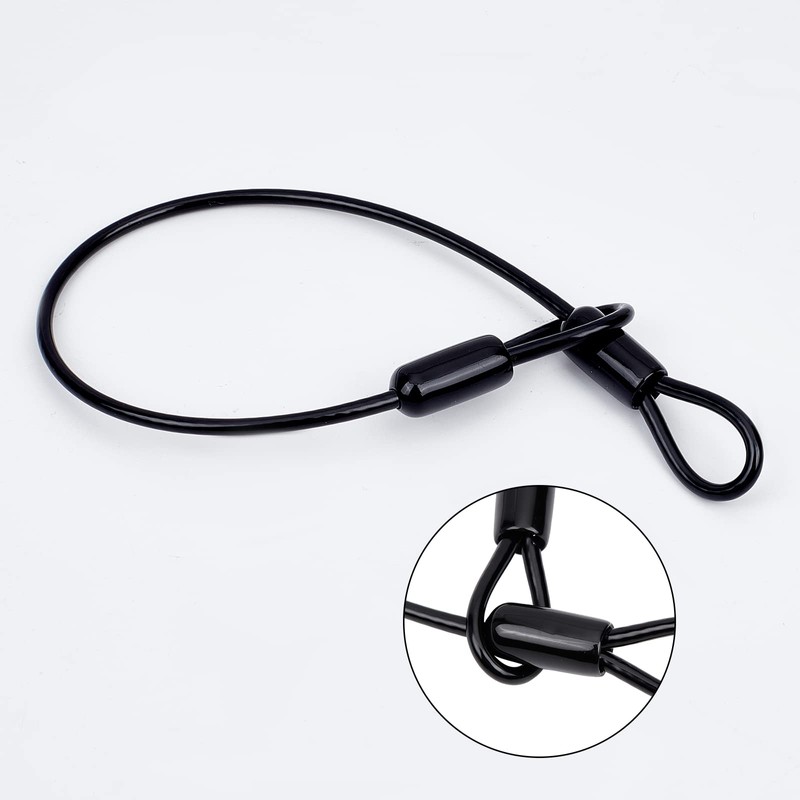 GORGECRAFT 6-Pack Stainless Steel Wire Rope Lanyard Cable Tether Safety