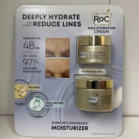 ROC Retinol Correxion Line Smoothing Max Hydration Cream-2 Pack( 1.7oz & 3.4oz )