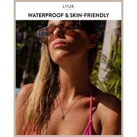 LUUK LIFESTYLE Non tarnish stainless steel necklace with cactus pendant, timeless and classy design, gift idea for girls I women, rosé