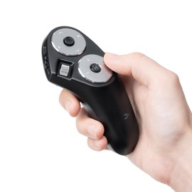 SANWA Bluetooth + 2.4G Wireless Handheld Mouse, 3 in 1 Presentation Clicker, Remote Air Mouse with Scroll, Portable Finger Mice, Rechargeable PPT Slide, Compatible with Mac, PC, Laptop, Phone, Tablet