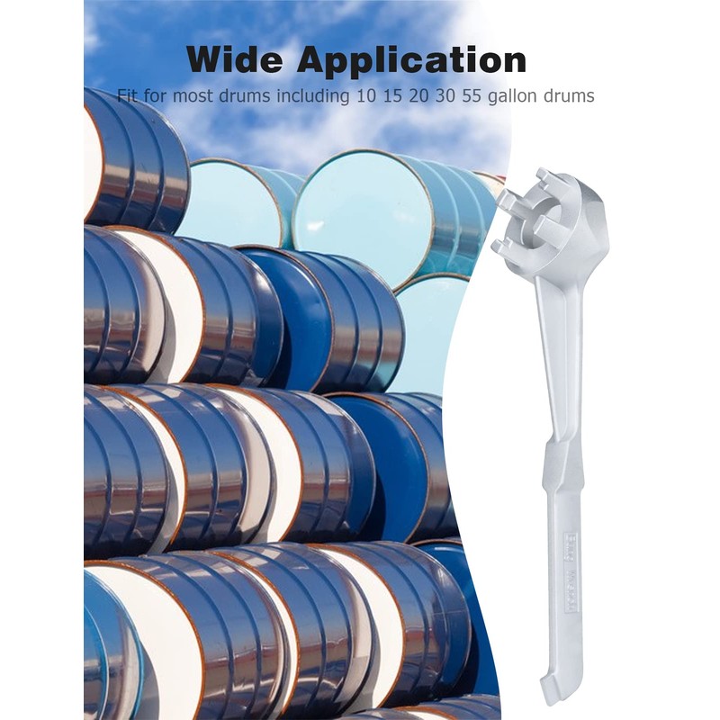 Mellbree Bung Wrench, 55 Gallon Drum Wrench Barrel Drum Opener