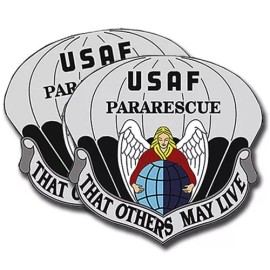 Pararescue Control Sticker USAF  Military Dye Cut Decal 5inch tall 2 Pack