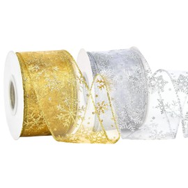 Beauty PLAYER Ribbon, Christmas Gift, 2.5 inches (6.3 cm), Wrapping Ribbon, Satin Ribbon, Decoration, Ribbon Decoration (B)