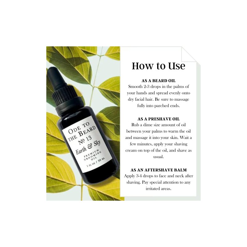 Vegan Mia Aceite Orgánico para Barba Usda para Hombres