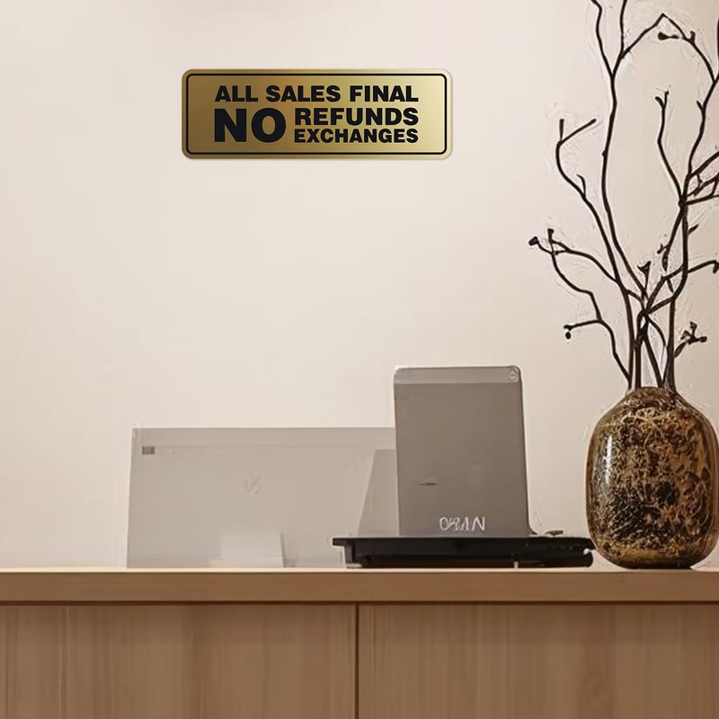 Signs ByLITA Standard All Sales Final No Refunds No Exchanges