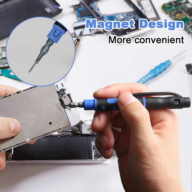 2 Pcs Screwdriver Portable 4 in 1 Screwdriver Robust Doubled