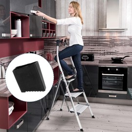 Bessy shop Ladder Feet, Pack of 4 Ladder Feet Ladder Shoes Protective Caps for Ladders Rubber Ladder Feet Non-Slip Ladder Foot Cover for Ladder Feet Universal Ladder Foot Covers 50 x 22 mm