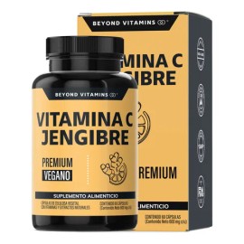 Beyond Vitamins | Vitamina C Potenciada Con Antioxidantes Y Anti-inflamatorios, Jengibre, Equinácea, Ajo, Orégano, Zinc Y Vitamina D3, Cápsulas Veganas (60 Cápsulas)